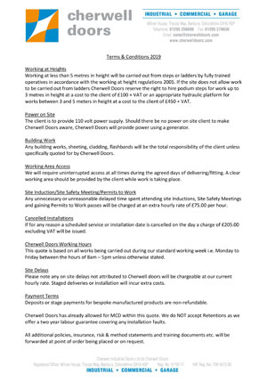 Terms and Conditions 2019